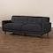 Baxton Studio Allister Mid-Century Dark Grey Upholstered Sofa 158-9747 - alternate 9